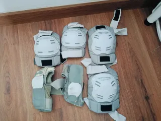 Set Protección Skate Rodilleras y Muñequeras