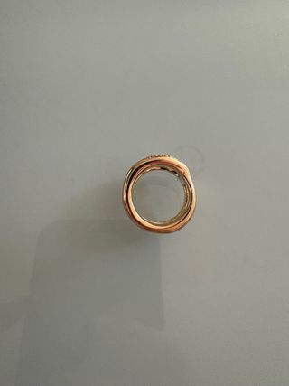 Anillo UNO de 50 bañado en oro 18k