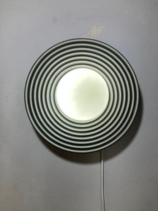 Lampada parete cemento/vetro