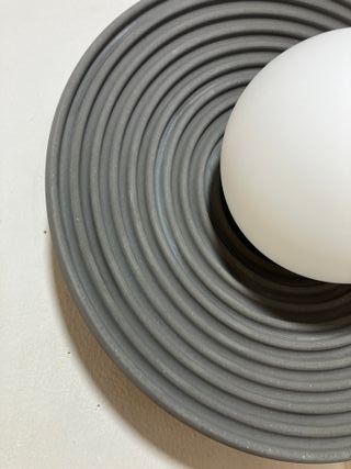 Lampada parete cemento/vetro