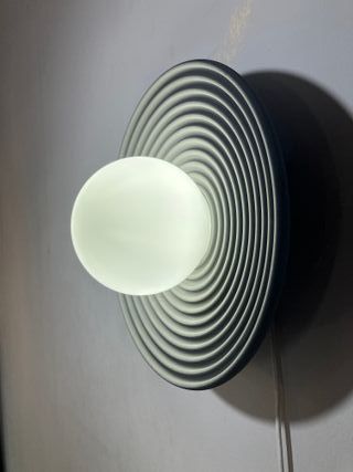 Lampada parete cemento/vetro