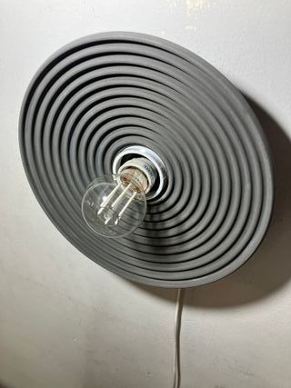 Lampada parete cemento/vetro