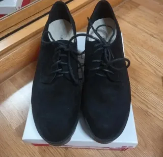 Zapatos negros tacón plataforma mujer T.39