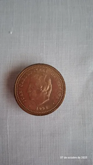 Moneda Juan Carlos I Rey de España 1998