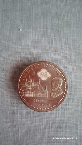 Moneda Juan Carlos I Rey de España 1998
