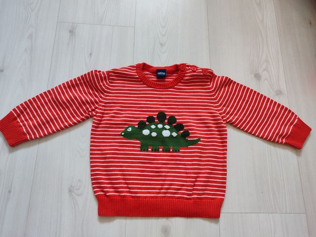 Jersey bebé rayas con dinosaurio