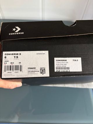 Converse Run Star Hike Verde Mujer