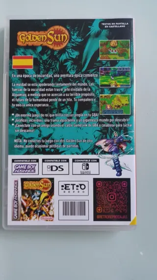 Caja Golden Sun Game Boy Advance
