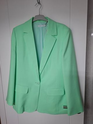 Americana verde mujer talla 40