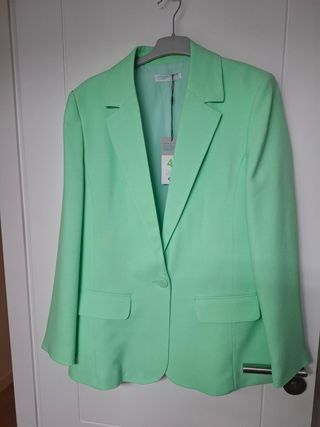 Americana verde mujer talla 40