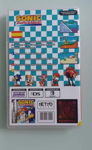 Caja Sonic Advance GBA
