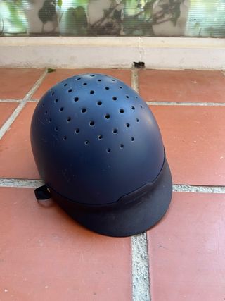 Casco de hípica azul