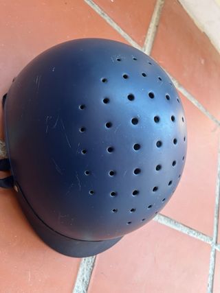Casco de hípica azul