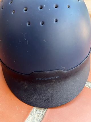 Casco de hípica azul