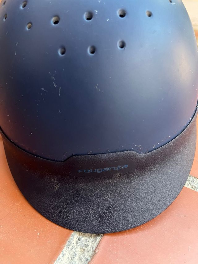 Casco de hípica azul