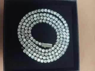 Collar Tenis Brillante Plata