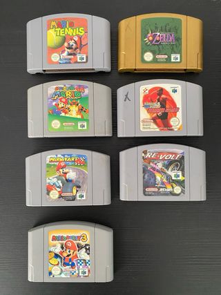 Nintendo 64 con 5 mandos y 7 juegos