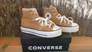 Botas Converse plataforma marrones T39
