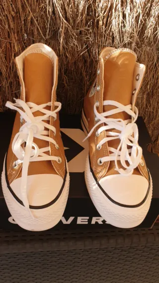 Botas Converse plataforma marrones T39