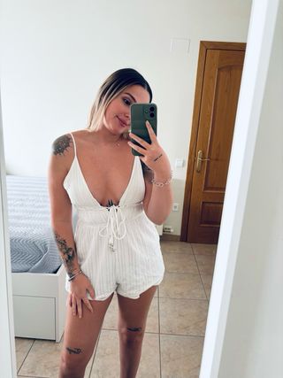 Mono corto blanco