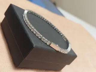 Pulsera Tenis Diamantes Plata