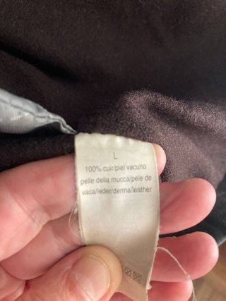 Chaqueta de piel  vintage Marrón Talla L