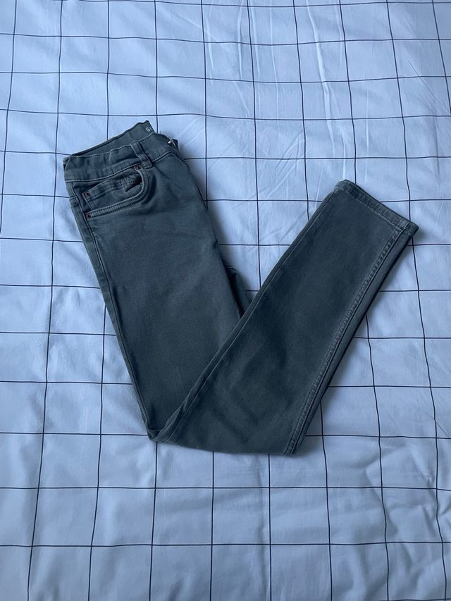 Pantalones Vaqueros Skinny Zara Grises