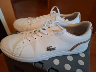Zapatillas Lacoste Blancas y Multicolor