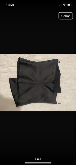 Vestido palabra de honor negro
