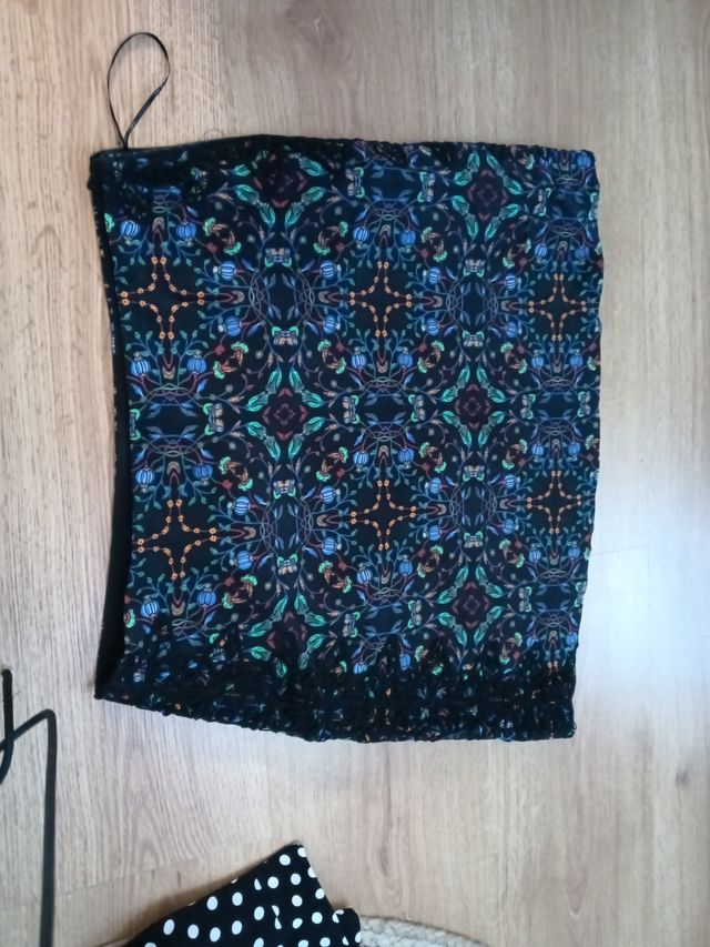 Minifalda Zara Estampada Talla M