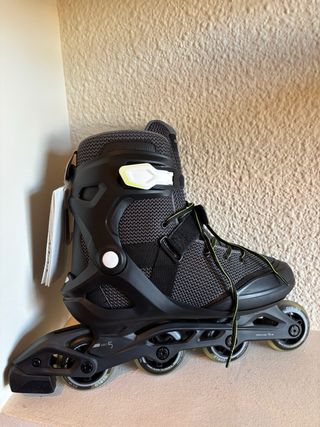 Patines Oxelo Fit 100 Negro/Amarillo