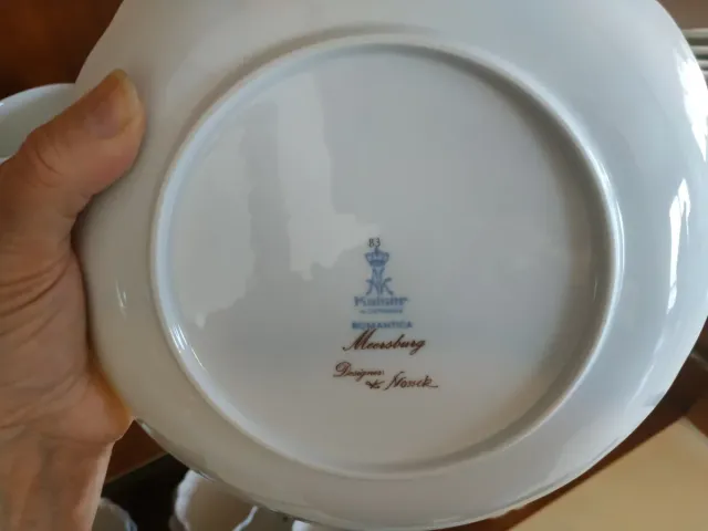 Juego de café porcelana flores rosas