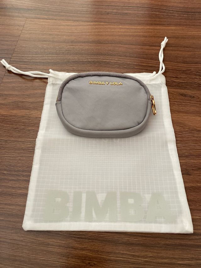 Monedero BIMBA Y LOLA gris y dorado