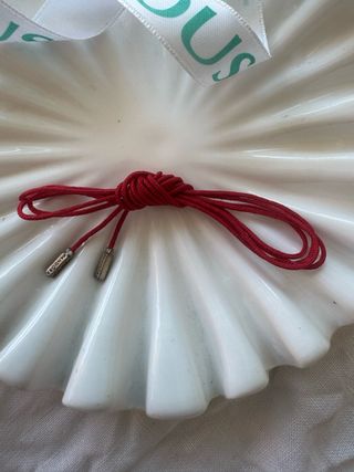 Cordón Gargantilla Vintage Pandora Rojo
