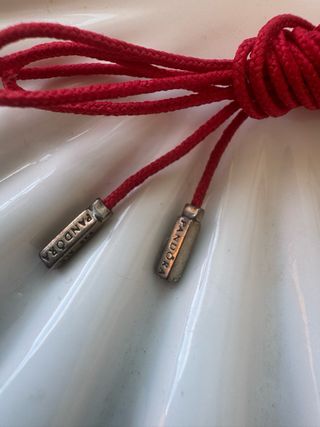 Cordón Gargantilla Vintage Pandora Rojo
