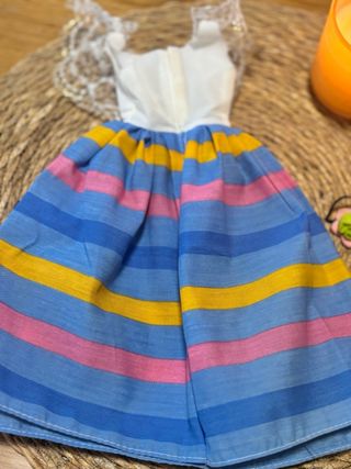 Vestido y flor Nancy conjunto mexicana 