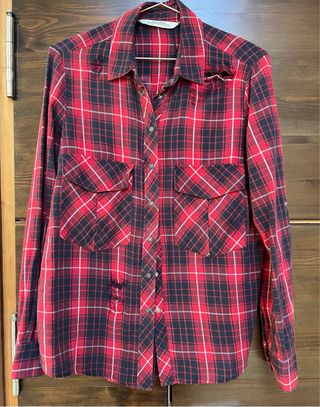 Camisa cuadros Zara Talla M