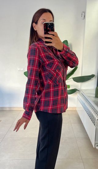 Camisa cuadros Zara Talla M