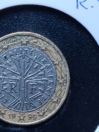 Moneda de colección 1 euro francesa 1999 errores 