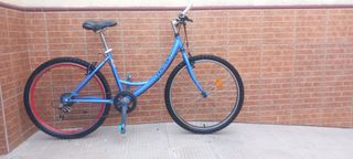 Bicicleta de paseo azul