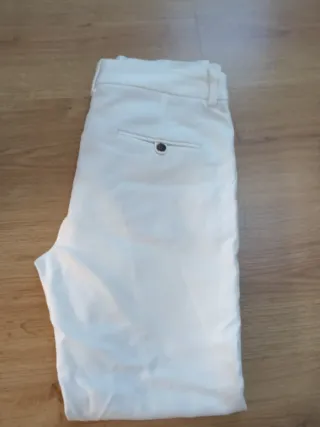 Pantalón chino Zara blanco