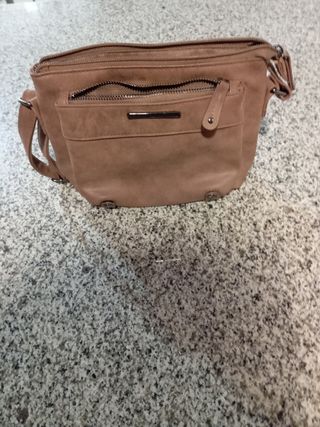 Bolso juvenil beige y marrón