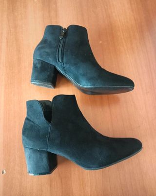 Stivaletti neri camoscio N.40