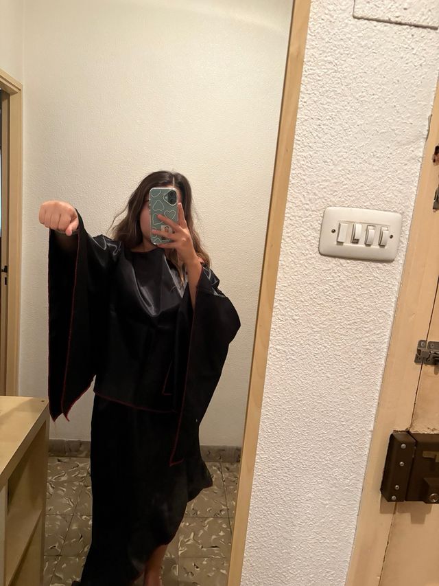 Disfraz Bruja Negro/Rojo Talla Única