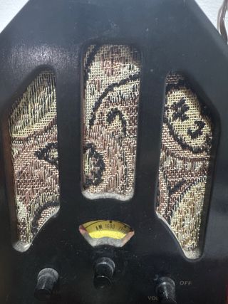 Radio Antigua vintage madera 