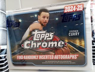 Lote NBA Topps Chrome Value Box y 2 Fat Packs 