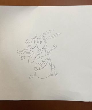 Disegno Leone il Cane Fifone