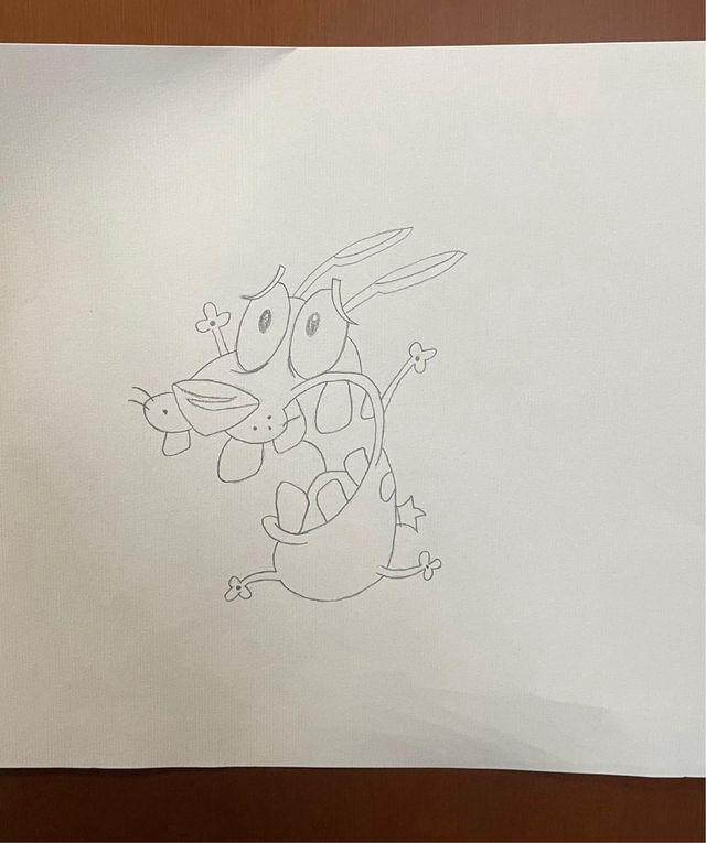 Disegno Leone il Cane Fifone