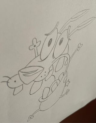 Disegno Leone il Cane Fifone