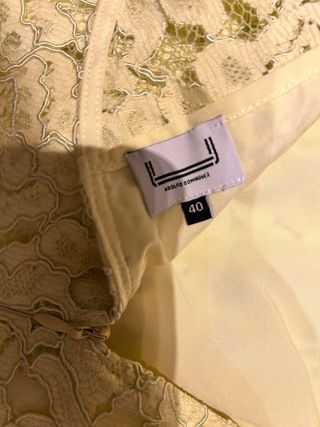 Vestido Adolfo Dominguez Amarillo Talla 38